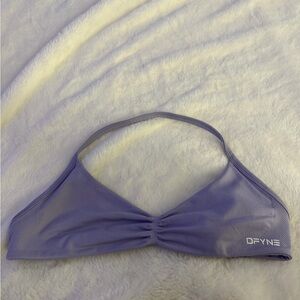 DFYNE Lavender Halter Sports bra— Ruched Front